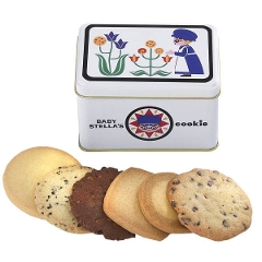 【ステラおばさんのクッキー】BABY STELLAクッキー缶WEBスクエア（ホワイト19）クッキー ギフト 詰め合わせ 焼き菓子 プレゼント