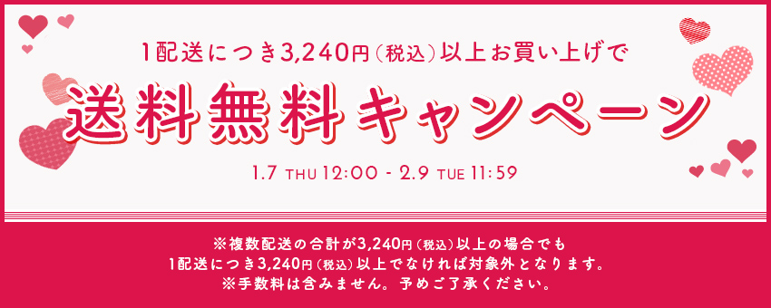 送料無料キャンペーン